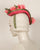 03883WY Whimsy, sinamay over Paglina braid base, Cerise pink with green