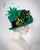 03951KYV Kelly, Profile Topper, velour finished felt, emerald green