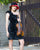 0400KNV Karen, velour finished felt, fire engine red with black