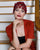 0407HB Headband, scarlet & black
