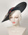 0409PRPL Platter, Paglina braid, black with red