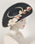 0409PRPL Platter, Paglina braid, black with tea