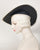 0409PRPL Platter, Paglina braid, black with tea