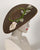 0409PRPL Platter, Paglina braid, brown with tea