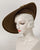 0409PRPL Platter, Paglina braid, brown with tea