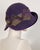 0411EEV Ellie, velour finished felt, eggplant
