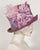 0414KYV Kelly, velour finished felt, plum
