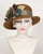 0429DRV Darren, velour finished felt, tobacco with olive