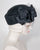 0435PBV Pill Box, velour finished felt, black