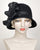 0436EYV Emily, velour finished felt, black