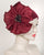 0438TDV Teardrop, velour finished felt, burgundy