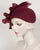 0438TDV Teardrop, velour finished felt, burgundy