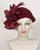 0438TDV Teardrop, velour finished felt, burgundy