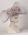 0529FESP Faye, sisal crown/sinamay brim, silver grey with taupe