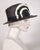0558SHPA Shepherdess, Panama straw, black with cream