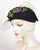 0639MGV Margo, velour, black with multi