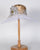 0744ELSP Elizabeth, sisal crown/sinamay brim, old gold/white
