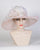 0756GCSP Grace, sisal crown/sinamay brim,  white/pale rose