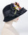0823ELV Elizabeth, velour, black with multi
