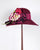0835HLV Helena, velour, burgundy with multi