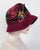0869ADV Andrea, velour, emerald/burgundy