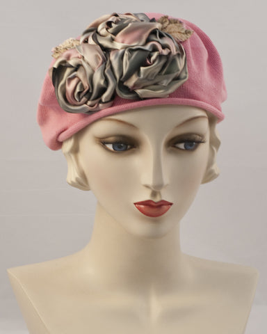 0999SBC Small Beret Cotton,  rose