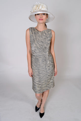 VC0790  60's Ruche Lurex Dress