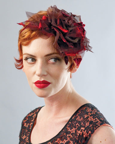 HB2158 Headband, scarlet/cognac